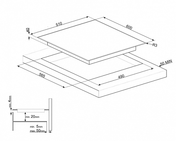 Варочная панель SMEG SE364TD