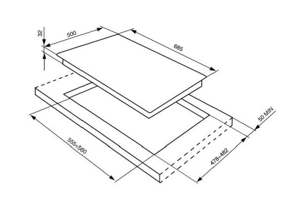 Поверхность SMEG sr775px купить с доставкой по Москве и Московской области в интернет-магазине ТехноВегас