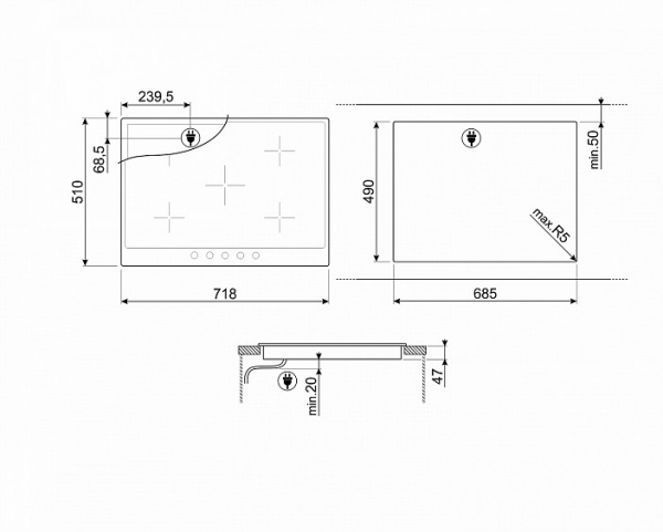 Поверхность SMEG p875p