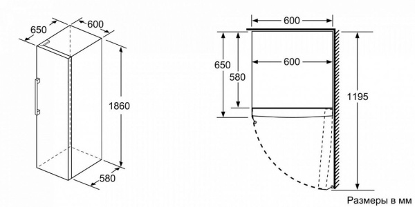 Морозильная камера Bosch GSN 36VW21R купить с доставкой по Москве и Московской области в интернет-магазине ТехноВегас