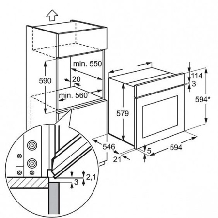 Духовой шкаф ELECTROLUX eob 3450 aax купить с доставкой по Москве и Московской области в интернет-магазине ТехноВегас