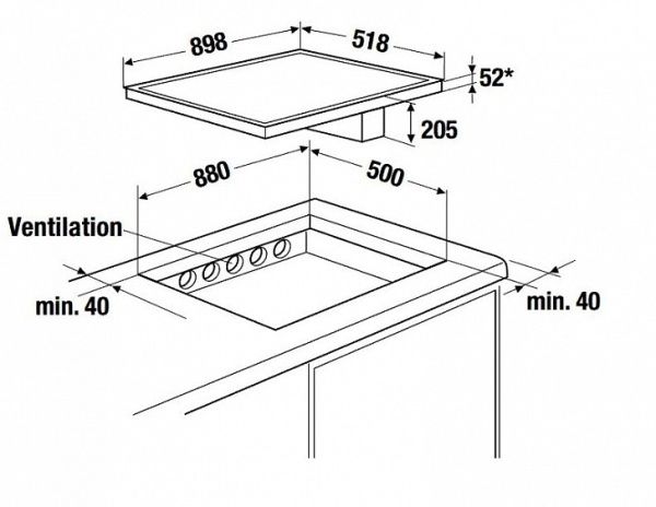 Варочная панель Kuppersbusch KMI 8500.0 WR купить с доставкой по Москве и Московской области в интернет-магазине ТехноВегас