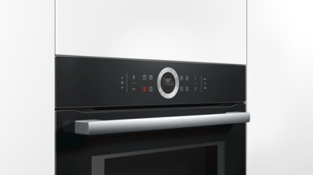 Компактный духовой шкаф с свч Bosch CMG633BB1 купить с доставкой по Москве и Московской области в интернет-магазине ТехноВегас