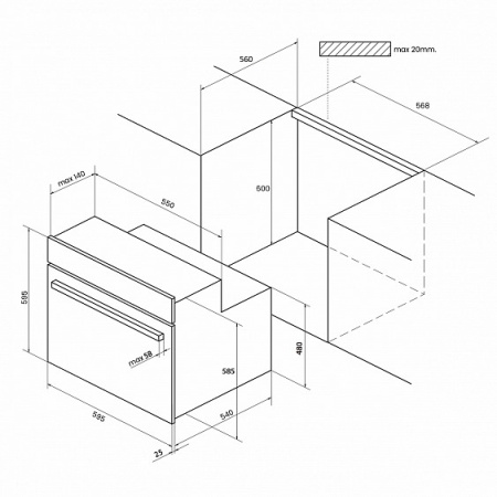 Духовой шкаф KUPPERSBERG ho 663 b купить с доставкой по Москве и Московской области в интернет-магазине ТехноВегас