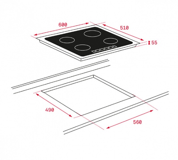 Варочная поверхность TEKA IZ 6420 LONDON BRICK (112510010)