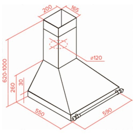 Вытяжка TEKA DOB 60 ANTHRACITE/BRASS (40495431) купить с доставкой по Москве и Московской области в интернет-магазине ТехноВегас