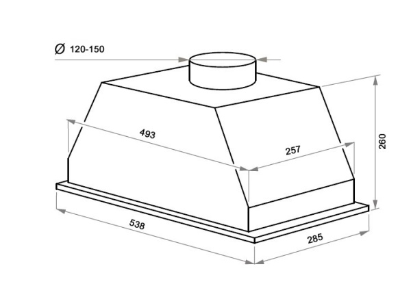 Вытяжка Maunfeld URANIA 53 нержавейка купить с доставкой по Москве и Московской области в интернет-магазине ТехноВегас