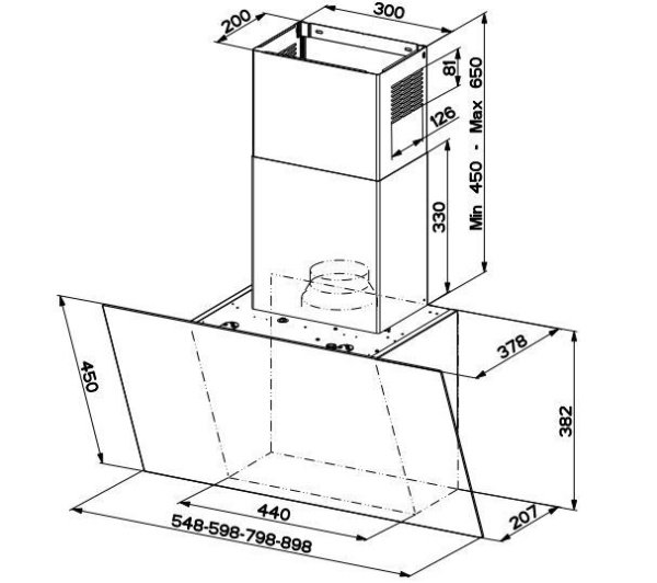 Вытяжка Faber Daisy EG6 LED BK A80 купить с доставкой по Москве и Московской области в интернет-магазине ТехноВегас