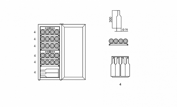 Винный шкаф WINE CRAFT BC-24BZ Grand Cru