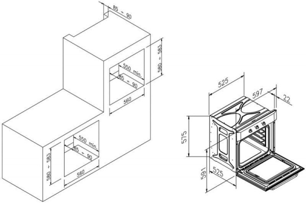 Духовой шкаф ZIGMUND & SHTAIN EN 119.622 X купить с доставкой по Москве и Московской области в интернет-магазине ТехноВегас