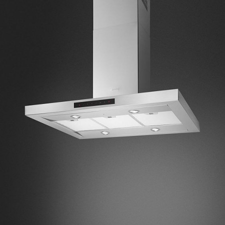 Вытяжка SMEG KICTIS90BL купить с доставкой по Москве и Московской области в интернет-магазине ТехноВегас