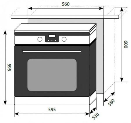 Духовой шкаф LEX EDP 092 ix купить с доставкой по Москве и Московской области в интернет-магазине ТехноВегас