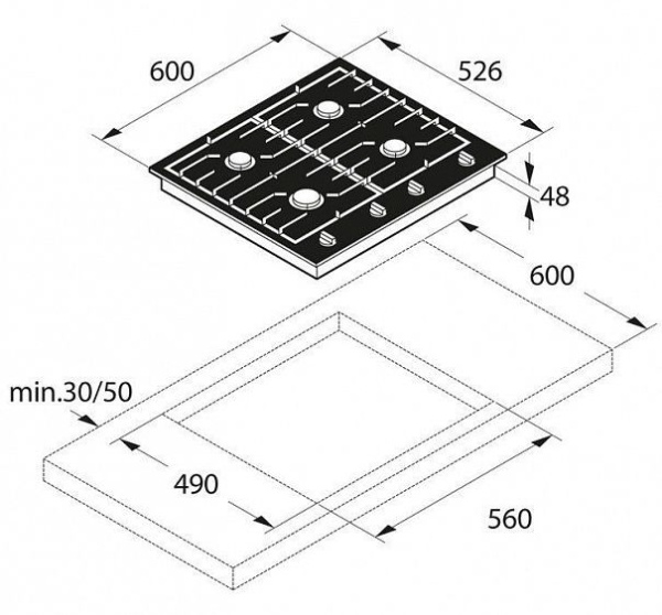 Поверхность ASKO HG1666SB