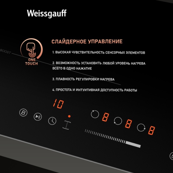 Варочная панель WEISSGAUFF HI 430 BFZ купить с доставкой по Москве и Московской области в интернет-магазине ТехноВегас