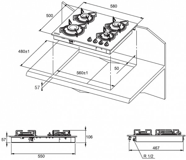 Поверхность KUPPERSBERG ICS 604 C