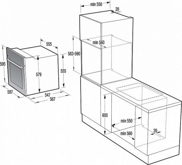 Духовой шкаф GORENJE BO615E10X купить с доставкой по Москве и Московской области в интернет-магазине ТехноВегас