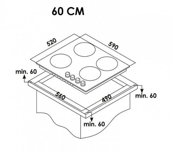 Варочная панель SCHAUB LORENZ SLK MY6830 купить с доставкой по Москве и Московской области в интернет-магазине ТехноВегас