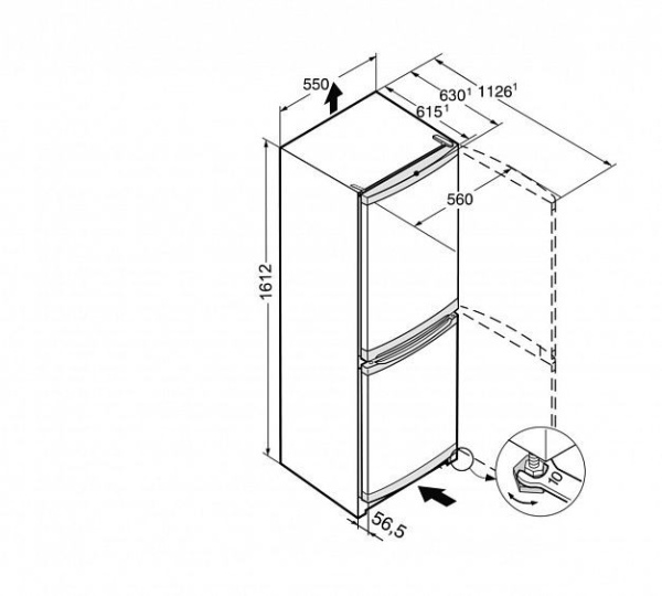 Холодильник LIEBHERR CUkw 2831 купить с доставкой по Москве и Московской области в интернет-магазине ТехноВегас
