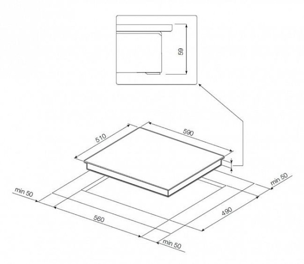 Газовая варочная панель GRAUDE GSK 60.0 S купить с доставкой по Москве и Московской области в интернет-магазине ТехноВегас