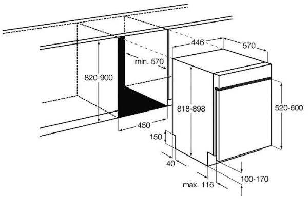 Встраиваемая посудомойка AEG f 65401 im0p купить с доставкой по Москве и Московской области в интернет-магазине ТехноВегас
