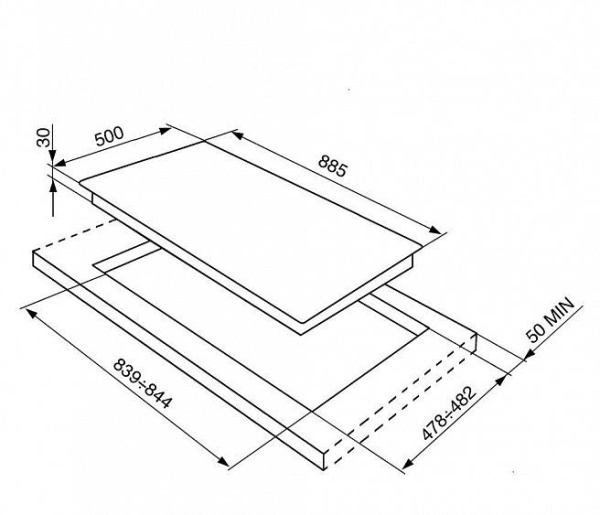 Газовая поверхность SMEG SRV896POGH купить с доставкой по Москве и Московской области в интернет-магазине ТехноВегас