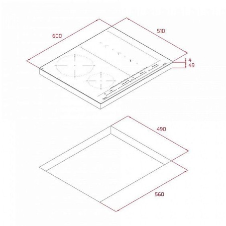 ВАРОЧНАЯ ПОВЕРХНОСТЬ TEKA IZS 66800 MST BLACK купить с доставкой по Москве и Московской области в интернет-магазине ТехноВегас