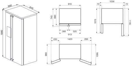 Холодильник Smeg FA63X купить с доставкой по Москве и Московской области в интернет-магазине ТехноВегас