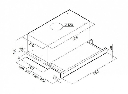Вытяжка MAUNFELD VS Slide 60 черный купить с доставкой по Москве и Московской области в интернет-магазине ТехноВегас