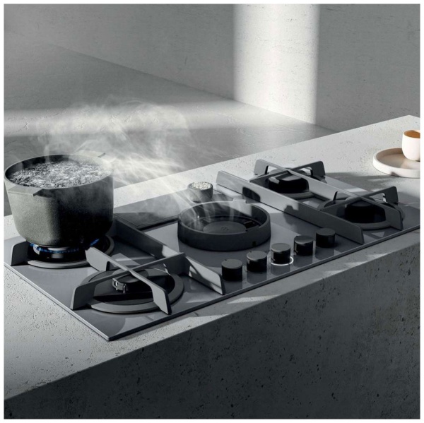 Газовая варочная панель со встроенной вытяжкой Elica NIKOLATESLA FLAME GR/F/88 купить с доставкой по Москве и Московской области в интернет-магазине ТехноВегас