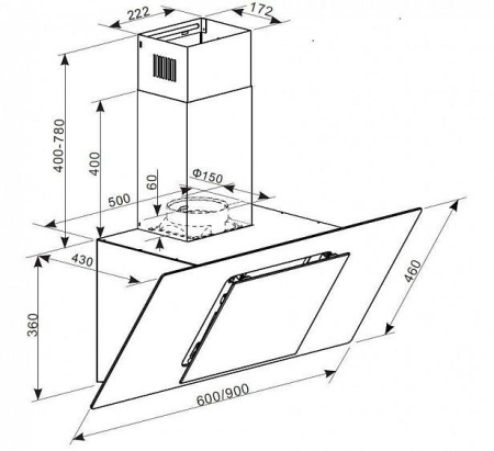 Вытяжка ZIGMUND & SHTAIN K 140.6 W купить с доставкой по Москве и Московской области в интернет-магазине ТехноВегас
