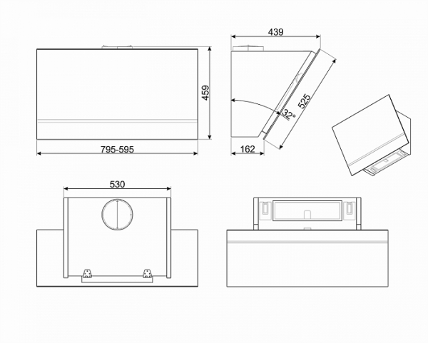 Вытяжка SMEG KV26N