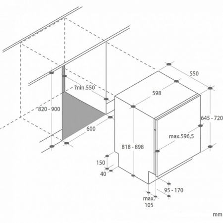 Посудомоечная машина CANDY CDI1L38-07 купить с доставкой по Москве и Московской области в интернет-магазине ТехноВегас