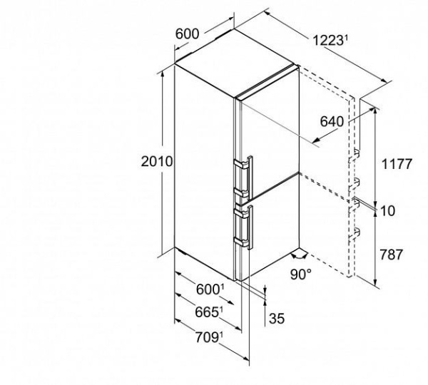 Холодильник LIEBHERR CNef 4835 купить с доставкой по Москве и Московской области в интернет-магазине ТехноВегас
