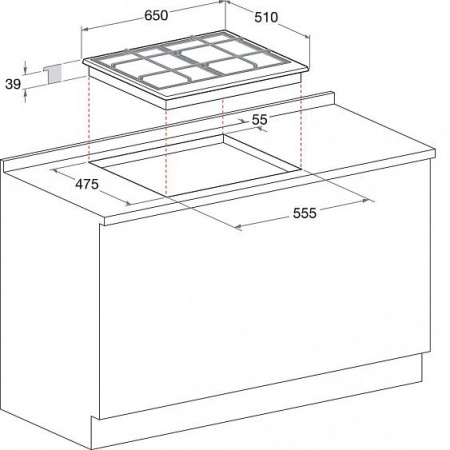 Варочная панель HOTPOINT-ARISTON GPL64L CI RFH купить с доставкой по Москве и Московской области в интернет-магазине ТехноВегас