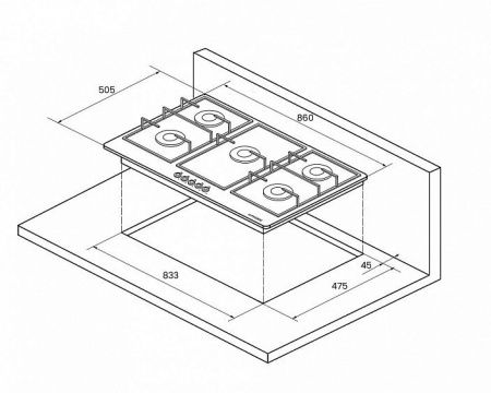 Поверхность KUPPERSBERG fv 9 tgrz bu купить с доставкой по Москве и Московской области в интернет-магазине ТехноВегас