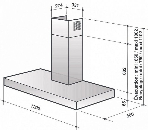 Вытяжка DE DIETRICH DHB7232X купить с доставкой по Москве и Московской области в интернет-магазине ТехноВегас