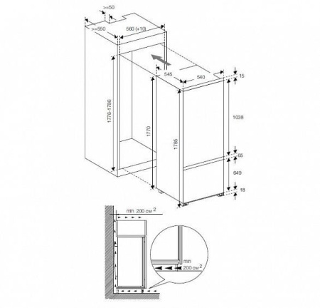 Холодильник GRAUDE IKG 180.2 купить с доставкой по Москве и Московской области в интернет-магазине ТехноВегас