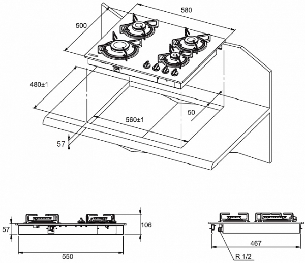 Поверхность KUPPERSBERG ICS 604 C