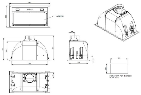 Вытяжка FALMEC GRUPPO INCASSO EСO 50 WH/BUILT-IN 50 MAX WH CBIN50.E4#ZZZB460F купить с доставкой по Москве и Московской области в интернет-магазине ТехноВегас