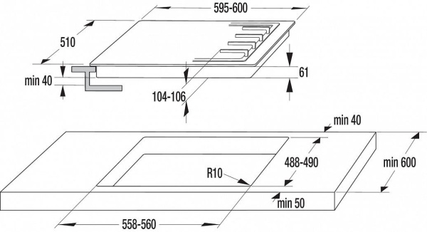 Комбинированная поверхность GORENJE kc621usc купить с доставкой по Москве и Московской области в интернет-магазине ТехноВегас