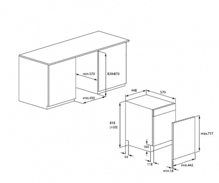 Встраиваемая посудомоечная машина Grundig GSVP4151Q