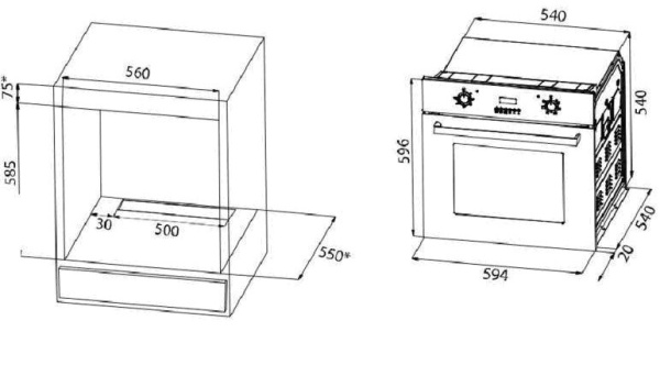 Духовой шкаф MAUNFELD CEOH.6512I купить с доставкой по Москве и Московской области в интернет-магазине ТехноВегас