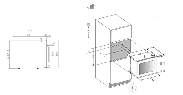 ВИННЫЙ ШКАФ PANDO PVMAV 45-18CRL