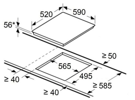 Встраиваемая индукционная варочная панель Maunfeld CVI594SF2DGR купить с доставкой по Москве и Московской области в интернет-магазине ТехноВегас