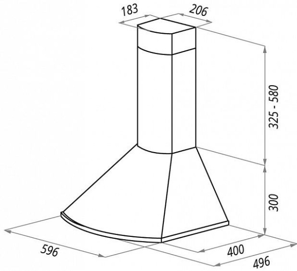 Вытяжка MAUNFELD CHELSEA 60 BLACK/MATT GOLDEN