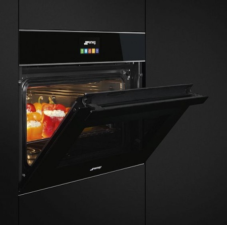 Духовой шкаф электрический компактный SMEG SF4604PVCNX1 купить с доставкой по Москве и Московской области в интернет-магазине ТехноВегас