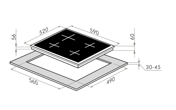 Встраиваемая индукционная варочная панель Maunfeld AVI.594.FBK купить с доставкой по Москве и Московской области в интернет-магазине ТехноВегас
