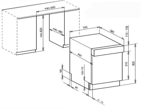 Посудомоечная машина KAISER S60 I 84XL купить с доставкой по Москве и Московской области в интернет-магазине ТехноВегас