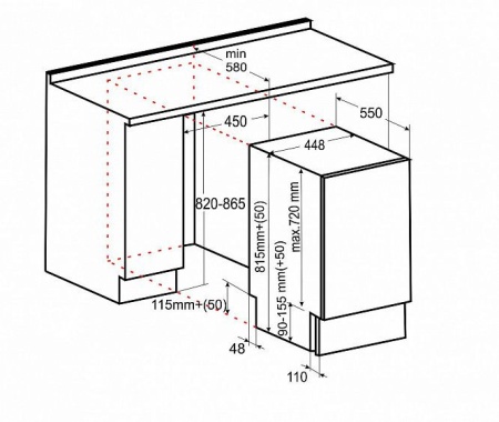 Посудомоечная машина EXITEQ EXDW-I404 купить с доставкой по Москве и Московской области в интернет-магазине ТехноВегас