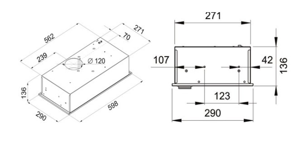 Встраиваемая вытяжка Maunfeld CROSBY ROCKY 60 ЧЕРНОЕ стекло купить с доставкой по Москве и Московской области в интернет-магазине ТехноВегас